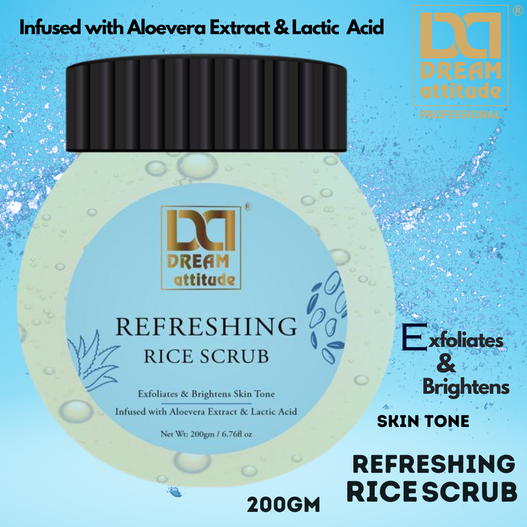 Discover the Magic of REFRESHING RICE SCRUB by DREAM Attitude